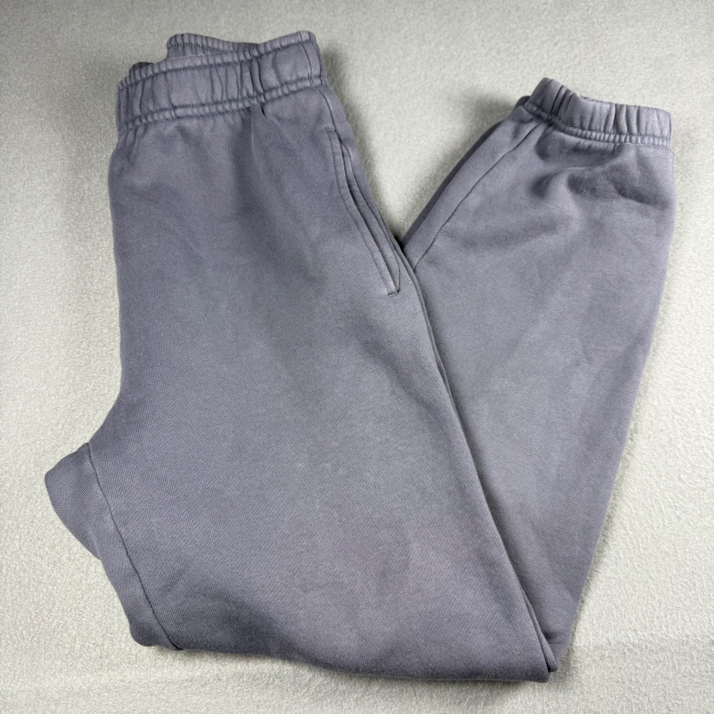 Tna Aritzia Womens 2XS Cozy Fleece Boyfriend Sweatpants Joggers Purple Grey